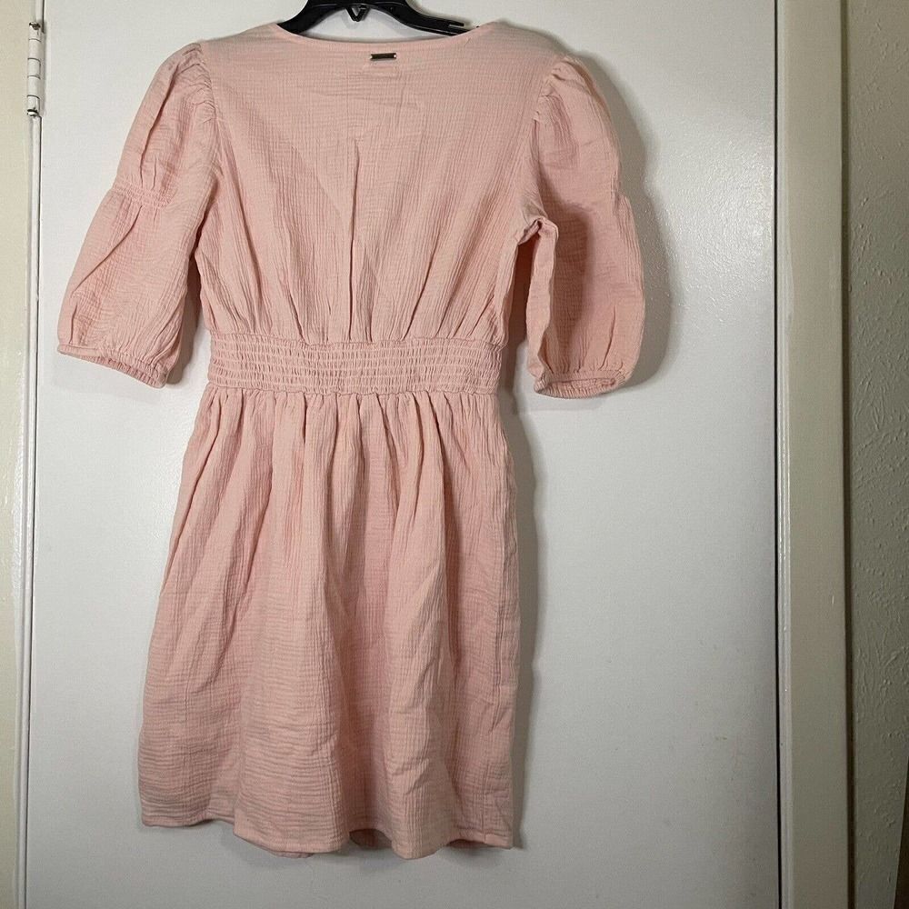 NEW! Billabong Spellbound Pink puff sleeve mini dress size Small - Picture 5 of 6